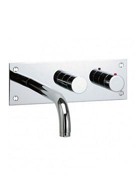 Crosswater Design Wall Mounted 3 Hole Thermostatic Bath Set  DE331TWC