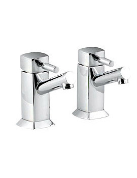 Balterley Pillar Chrome Basin Taps Pair