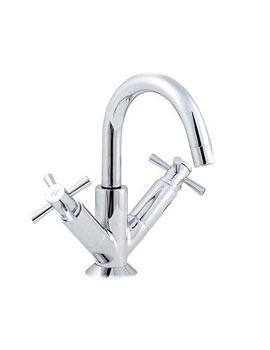 Balterley Mode Cross Head Basin Mixer Tap Short Spout Chrome