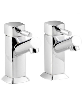 Balterley Pillar Chrome Bath Taps Pair