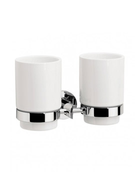 Crosswater Elite Double Tumbler Holder | EL004C