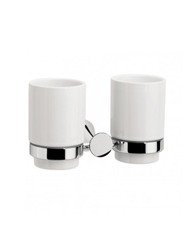 Crosswater Elegance Tumbler Double Holder | EC004C