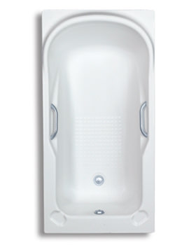 Trojan Premier Twin Grip White Single Ended Bath 1380 x 690mm