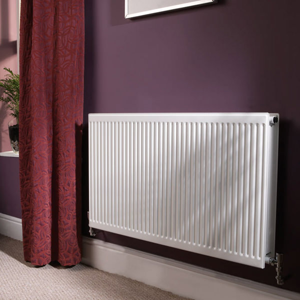 Quinn Round Top Single Panel Convector Radiator 500 x 400mm