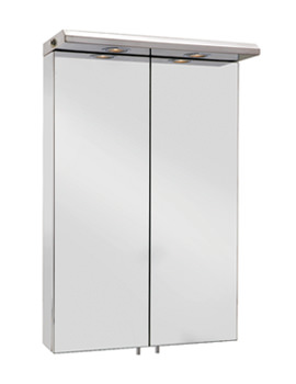 Croydex Colorado Double Door Large Illuminated Mirror Cabinet