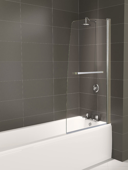 Aqualux Aqua 5 Half Frame Bath Screen 800 x 1500mm FBS0239AQU
