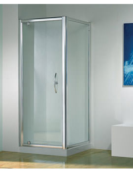 Kudos Original 800mm Silver Straight Pivot Door With Tray And Waste