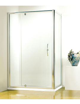 Kudos Original 1200 Silver Straight Pivot Door With Tray And Waste
