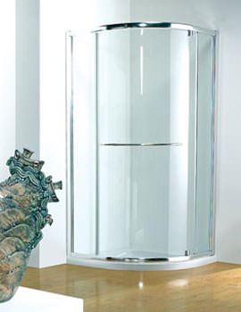 Kudos Original 900mm Silver Pivot Shower Door With Tray And Waste