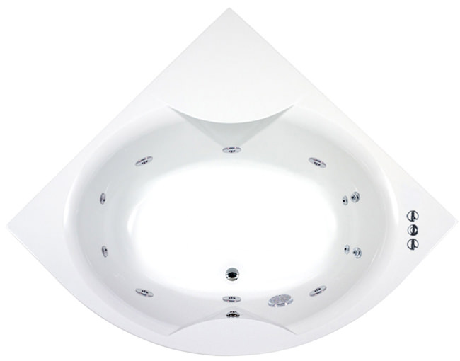 Phoenix Monaco Whirlpool System 1 Corner Bath With Panel 1500mm