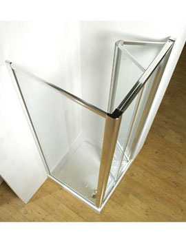 Kudos Original 760mm Silver Bifold Shower Door With Tray And Waste