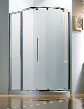 Original 1270x910mm RH White Slider Door Side Access With Tray And Waste