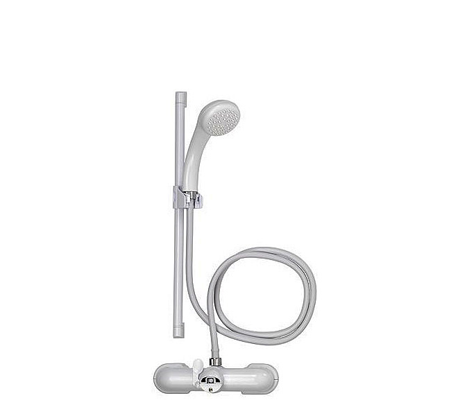 Croydex Bath Shower Mixer Set Silver AB210040