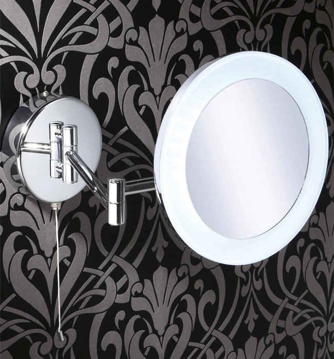 HIB Leo LED Illuminated Magnifying Bathroom Mirror 22300