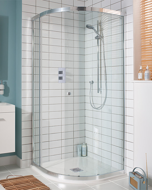 Simpsons Edge Single Sliding Door Offset Quadrant 1200 x 800mm