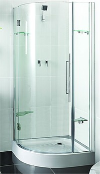 Aqualux Pura Single Door Quadrant Shower Enclosure Pack | FEN0639AQU