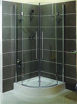 Aqualux Pura Double Door Shower Quadrant Pack 900 x 900mm | FEN0641AQU