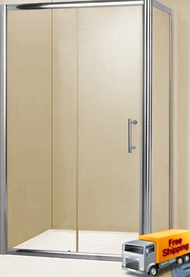 Aqva QX Chrome 1200 x 900mm Slider Shower Door