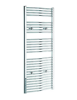 Heated Towel Warmer 300 x 1400 Chrome Curved