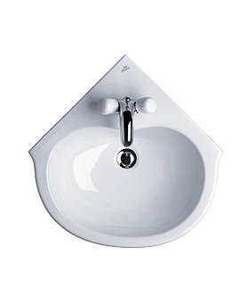 Ideal Standard Space Corner 1 Tap Hole Washbasin | E7162