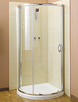 Single Door Teardrop Shower Quadrant 900 x 900