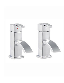Hudson Reed Arcade Bath Chrome Taps Pair ARC302