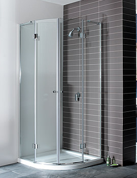 Simpsons Semi Frameless Quadrant Double Door Enclosure 800mm DQDSC0800