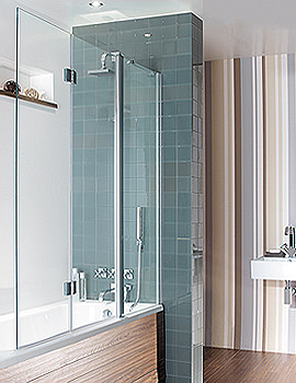 Simpsons Semi Frameless Triple Bath Screen 1500 x 1500mm | DBTSC1500