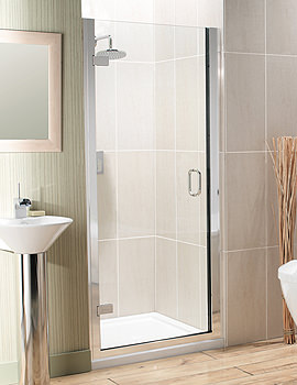 Simpsons Classic Open Top Frameless Hinged Shower Door | 6504LH