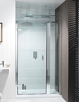 Simpson Open Top Hinged Shower Door Inline Panel | 6505LH, 6532RH