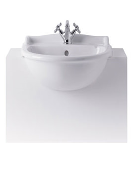 Ideal Standard Revue Semi Countertop 1 Tap Hole Basin 560mm | IS0160
