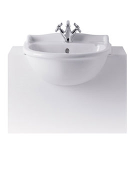 Ideal Standard Revue Semi Countertop 2 Tap Hole Basin 560mm | IS0161
