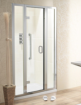 Simpsons Classic Frameless Hinged Door with Two Inline Panels | 6330 - 6379X2
