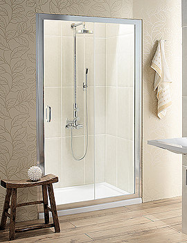 Simpsons Classic Single Slider Shower Door 1000 x 1950mm | 6350