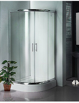 Aqva Quadrant Shower Enclosure 900mm Chrome