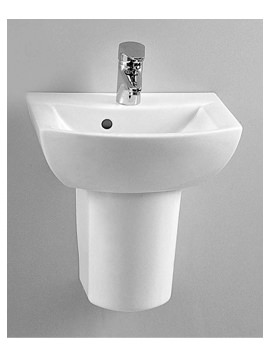 Vitra Nuova 450mm White Wall Hung Cloakroom Basin