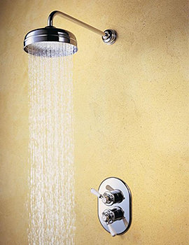 Mira Crescent Mixer Shower Deluge Head 6 or 8 inch