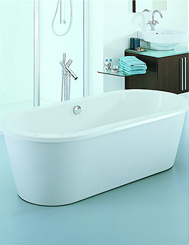 Eclipse Free Standing Roll top bath 1740 x 800