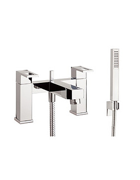 Bath Shower Mixer with Kit Crosswater Ninety | BR422DC