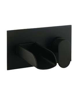 Crosswater Love Me 2 Hole Black Basin Mixer Tap | LM121WNB
