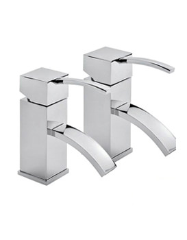 Sagittarius Arke Chrome Wash Basin taps - Pair