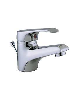 Aqva Eclipse Cloakroom Basin Mixer Tap With Push Button Waste