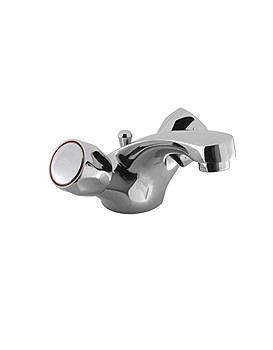 Aqva Skarra Basin Mixer Chrome Tap with Waste | ALLIANCE/10011