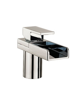 Crosswater Water Square Mono-bloc Basin Mixer Tap | WS110DNC