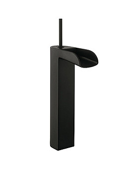 Crosswater Love Me Tall Mono-bloc Black Basin Mixer Tap | LM112DNB