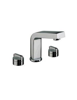 Crosswater Hey Joe 3 Hole Basin Mixer Tap With Click Clack Waste | HJ135DNC
