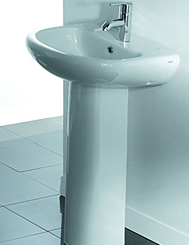 Bathroom Sinks on Image Of Aqva Dorro Elegant Wash Basin And Pedestal   Scorpion Dorro