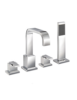 Mayfair Flow 4 Hole Bath Tap Set | FLW047