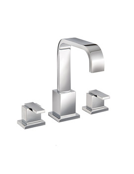 Mayfair Flow Three Hole Basin Mixer Tap | FLW049