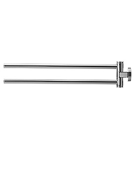Duravit D-Code Towel Rail With 2 Swivelling Arms